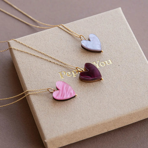 Love Grows Necklace | Merlot Red Marble