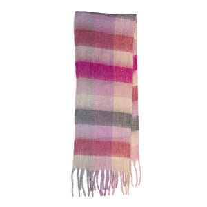 Soft Checked Blanket Scarf