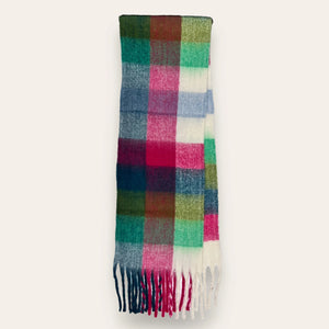 Soft Checked Blanket Scarf