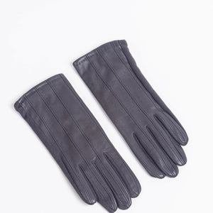 Leather Touch Screen Lined Gloves