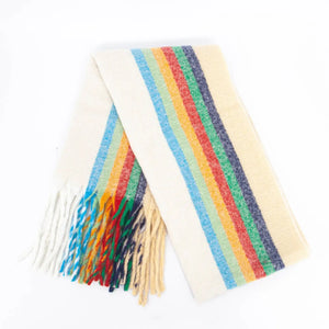 Shelly Rainbow Stripe Scarf