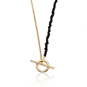 SP | T-Bar Bead & Chain Necklace