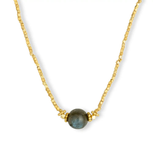 Ashiana | Bluebell Choker Necklace | Labradorite