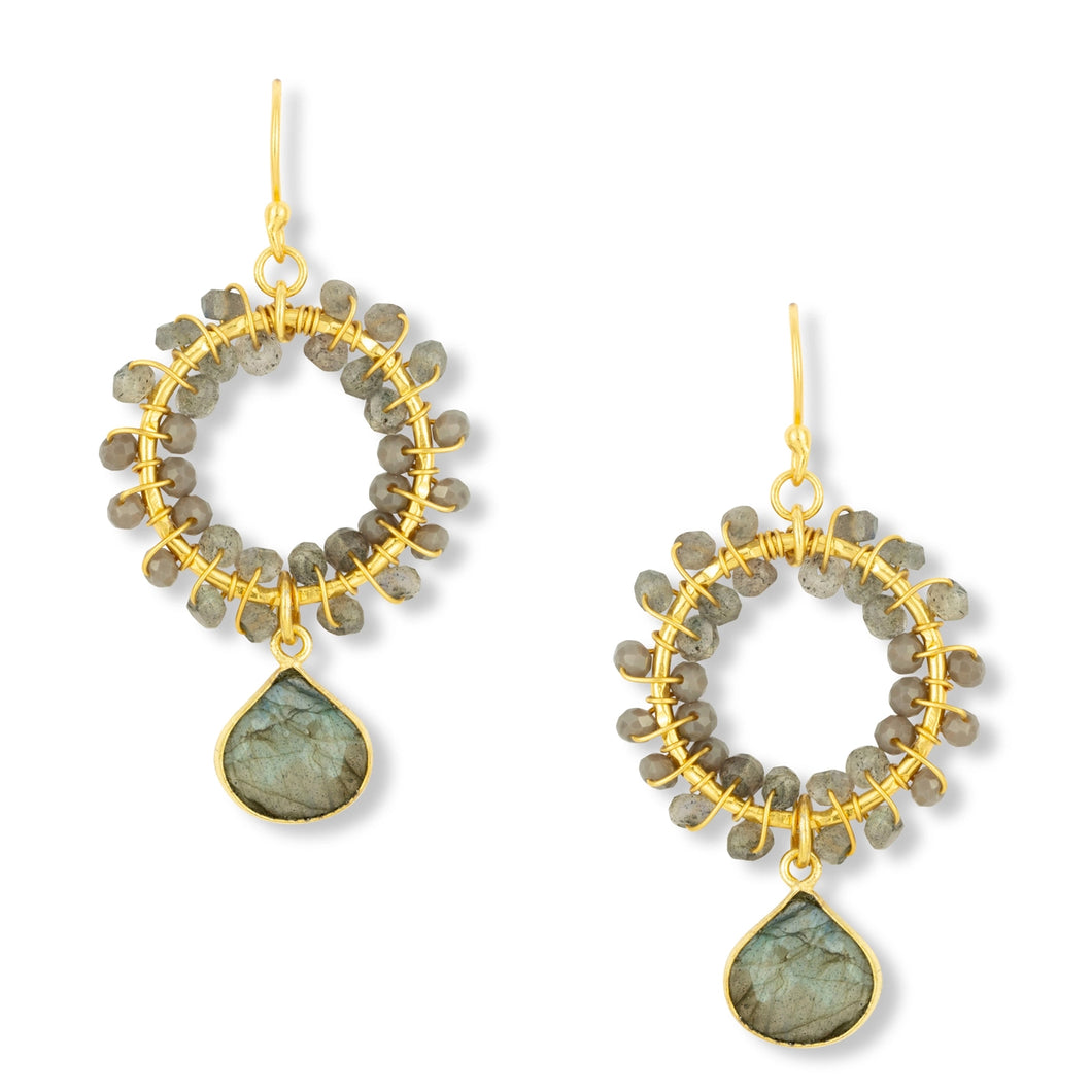 Ashiana | Talia Earrings | Labradorite