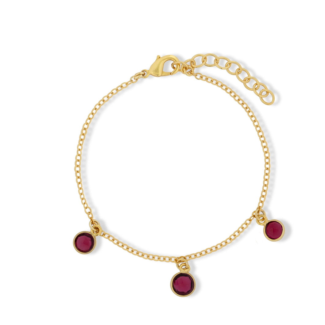 Ashiana | Orla Charm Bracelet | Red