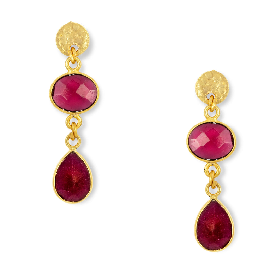 Ashiana | Sia Earrings | Red