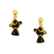 Load image into Gallery viewer, Ashiana | Lacey Charm Earrings | Black