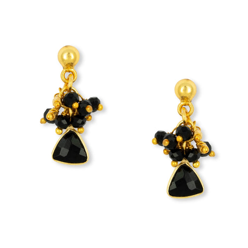 Ashiana | Lacey Charm Earrings | Black