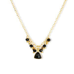 Ashiana | Lacey Charm Necklace | Black