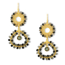 Load image into Gallery viewer, Ashiana | Tate Earrings | Black &amp; Grey