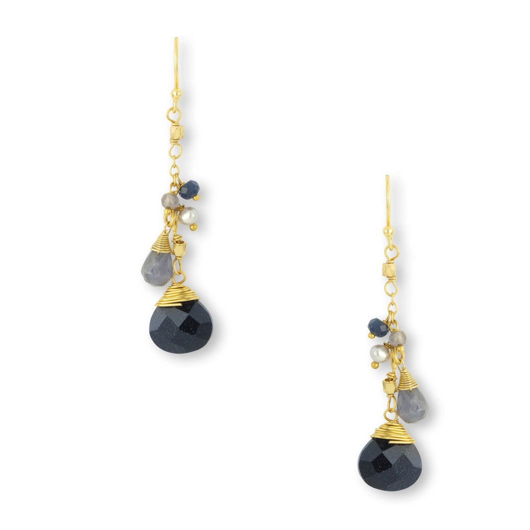 Ashiana | Dana Earrings | Navy