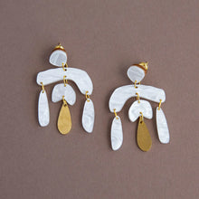 Load image into Gallery viewer, Tangent Statement Drop Earrings