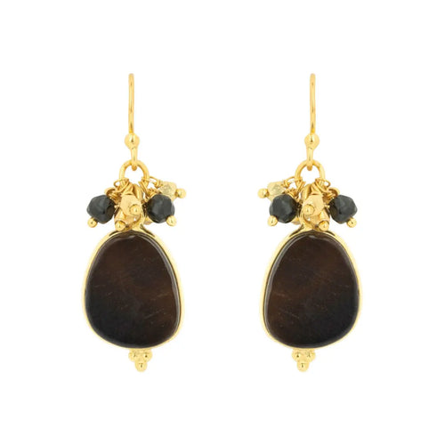 Ashiana | Willow Earrings | Smokey Quartz