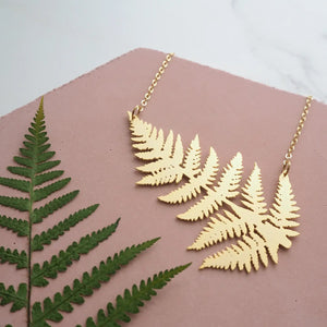 Statement Fern Necklace