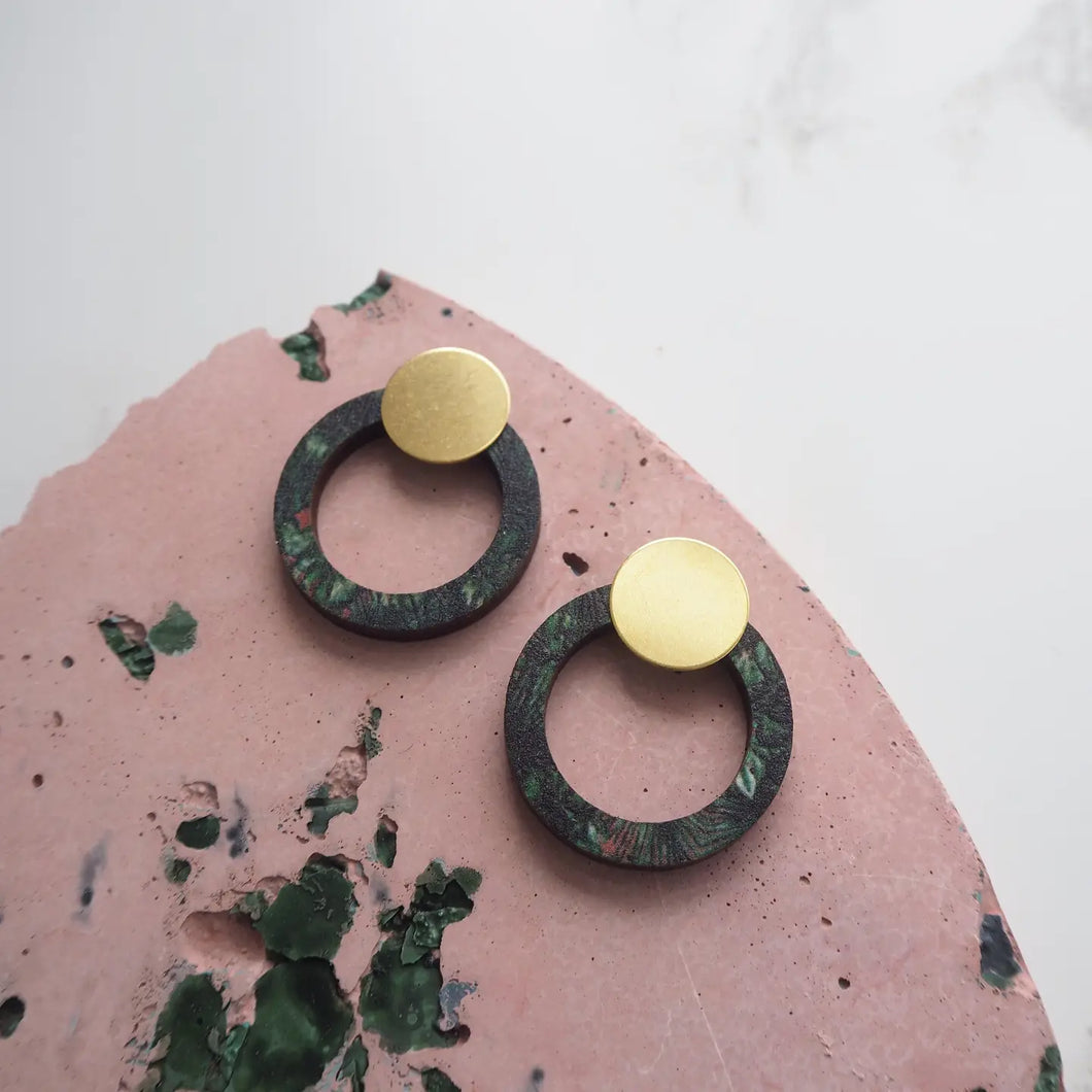 Ring Stud Earrings