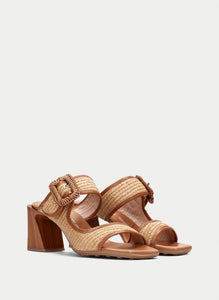 Hispanitas | Miami Raffia Heeled Mule