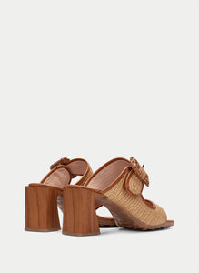 Hispanitas | Miami Raffia Heeled Mule