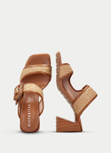 Load image into Gallery viewer, Hispanitas | Miami Raffia Heeled Mule