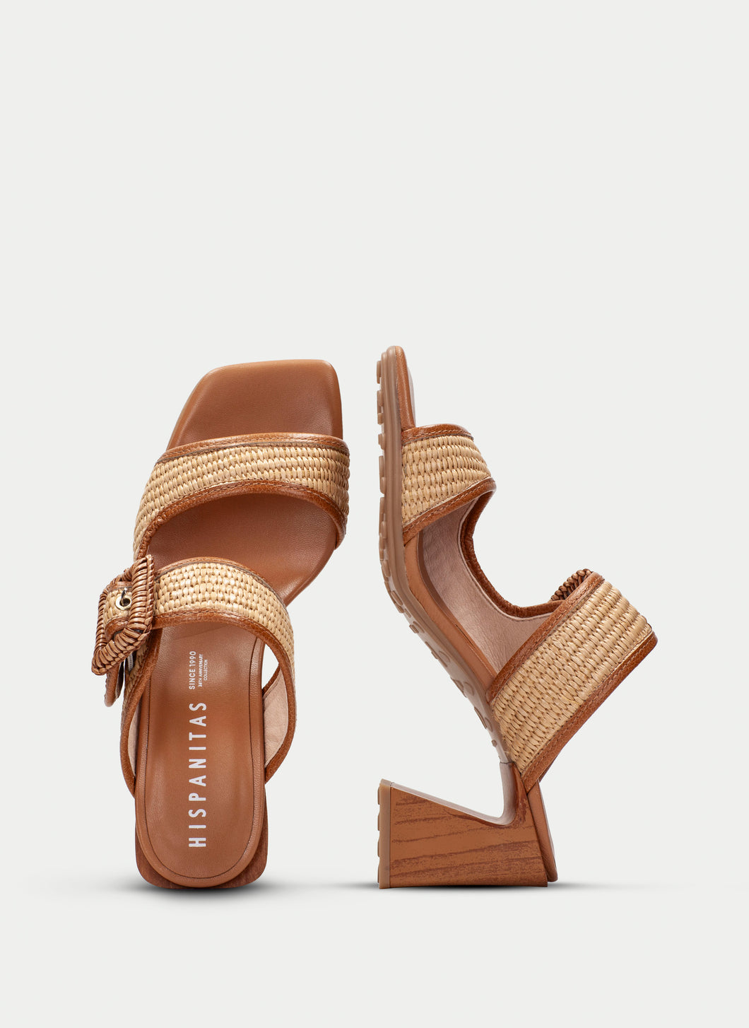 Hispanitas | Miami Raffia Heeled Mule