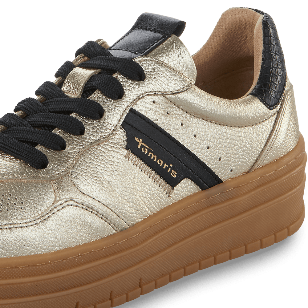 Tamaris | Metallic Flatform Trainer