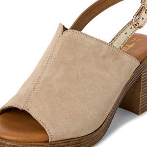 Tamaris | Suede Stacked Heel Sandal