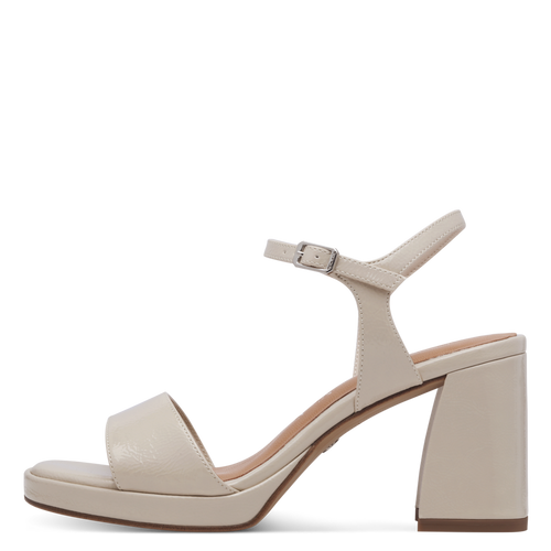 Tamaris | Ivory Patent Sandal