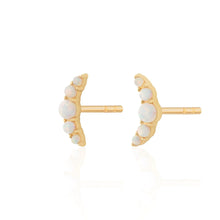 Load image into Gallery viewer, SP Opal Helix Stud Earring