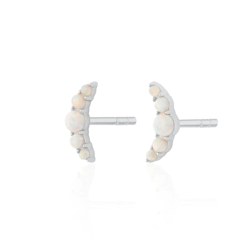 SP Opal Helix Stud Earring